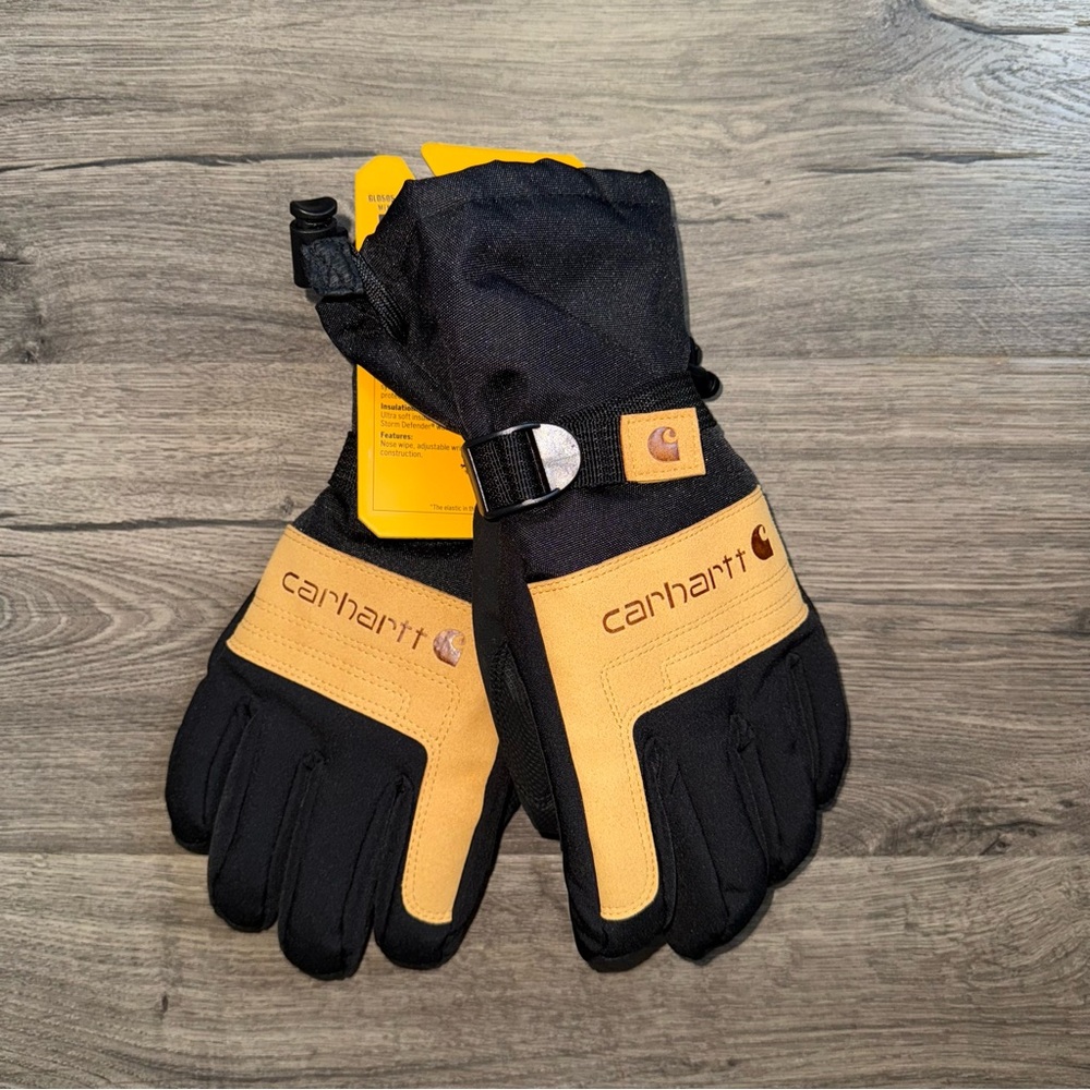 Carhartt Storm Defender Insulated Leather Gloves New NWT Model No. GL0505-M